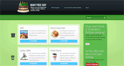 Desktop Screenshot of bdayfreeday.com
