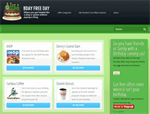 Tablet Screenshot of bdayfreeday.com